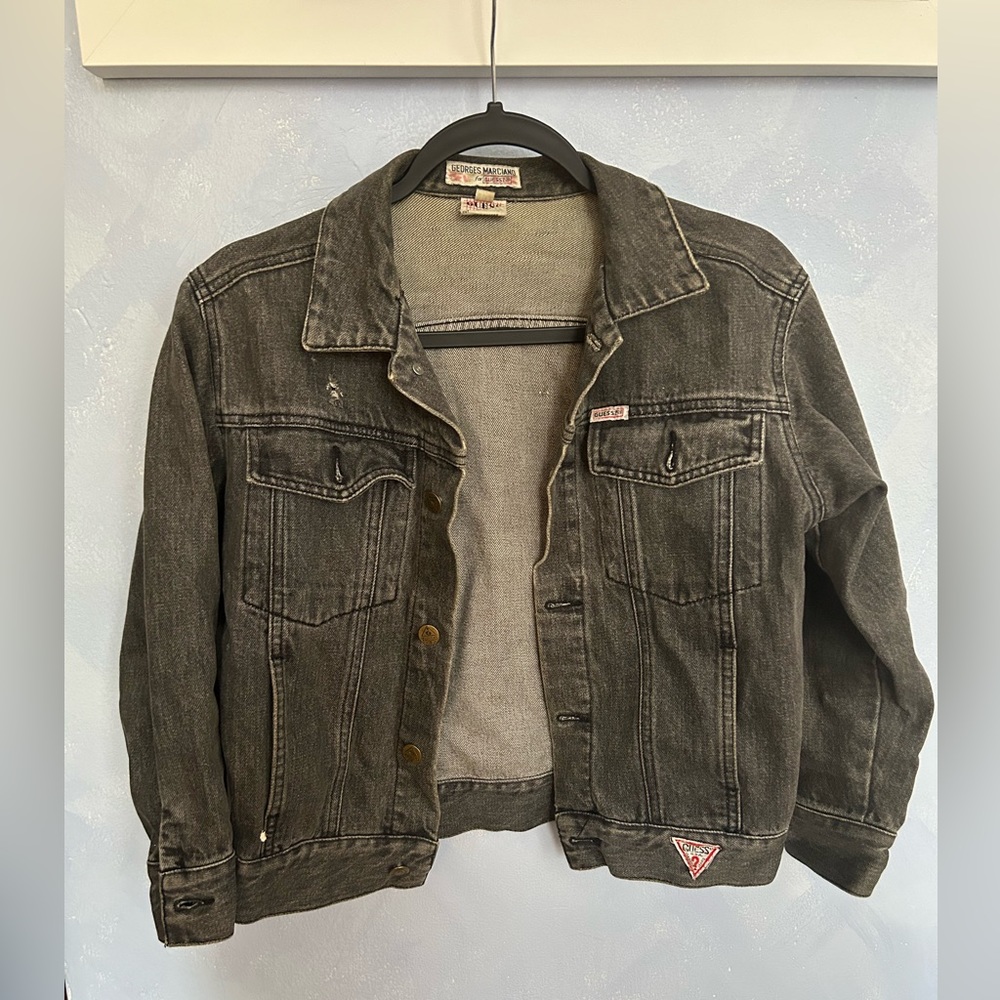Vintage Guess Grey Denim Jacket